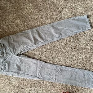Prana size 6 grey corduroy jeans